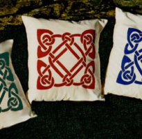 hand painted cushion covers