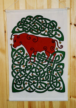 Celtic Bull Wall Hanging